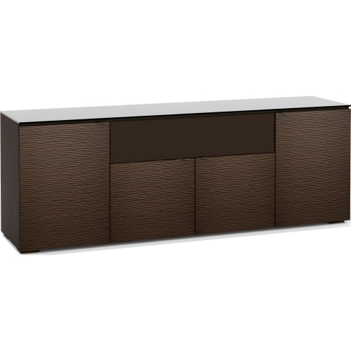 Berlin 345 85" TV Stand A/V Cabinet w/ Center Speaker Opening in Textured Wenge